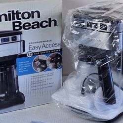 Hamilton Beach Programmable Coffee Maker, 12 Cups, Front Access Easy Fill #761