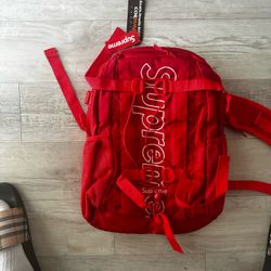Red Supreme Backpack 