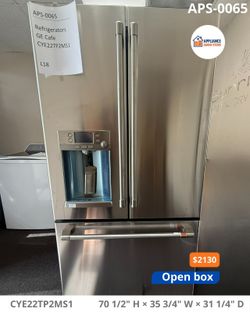 GE Café 22.1 cu. ft. French Door Refrigerator, Stainless, WiFi + Dispenser (CYE22TP2MS1)