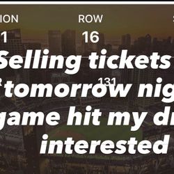 Padres Tickets For Tomorrow Night Game 04/16/2026