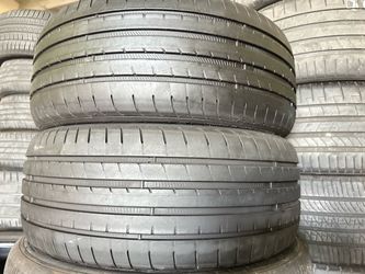 For sale two tires 225/40/19 Goodyear Eagle F1 in new shape 80% tread left