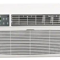 8,000 BTU 115 Volt Through the Wall Air Conditioner Cools 350 Sq. Ft. with Heater and Remote in White