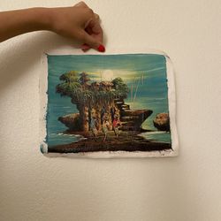 Hand painted art from Laos