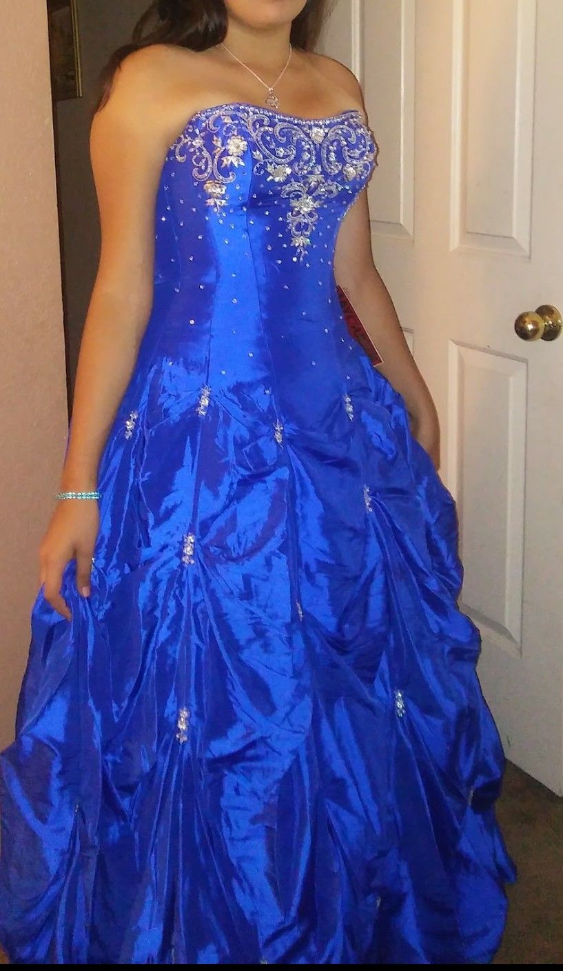 Royal blue quinceañera/night dress