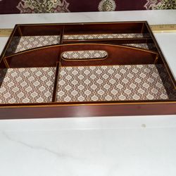 Vintage Japanese Lacquered & Divided Tray