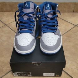 Jordan 1 Mid True Blue Men's Size 11