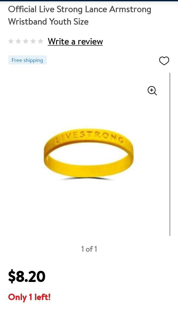LiveStrong Yellow Youth Wristband(10-Pack)