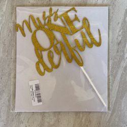 Miss Onederful Cake Topper