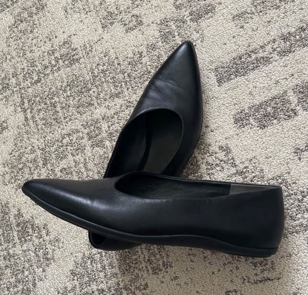 Vince Lex Womens Leather Pointed Toe Ballet Flats Size 9 