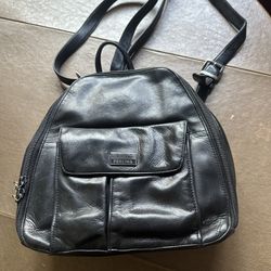 Perlina Leather Backpack Purse 