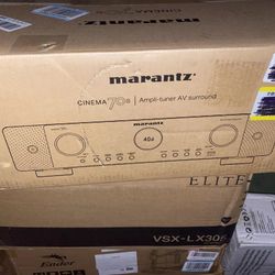Marantz Cinema 70s Slimline 7.2 CH AV Receiver with 8K Ultra HD HEOS /Black 220V