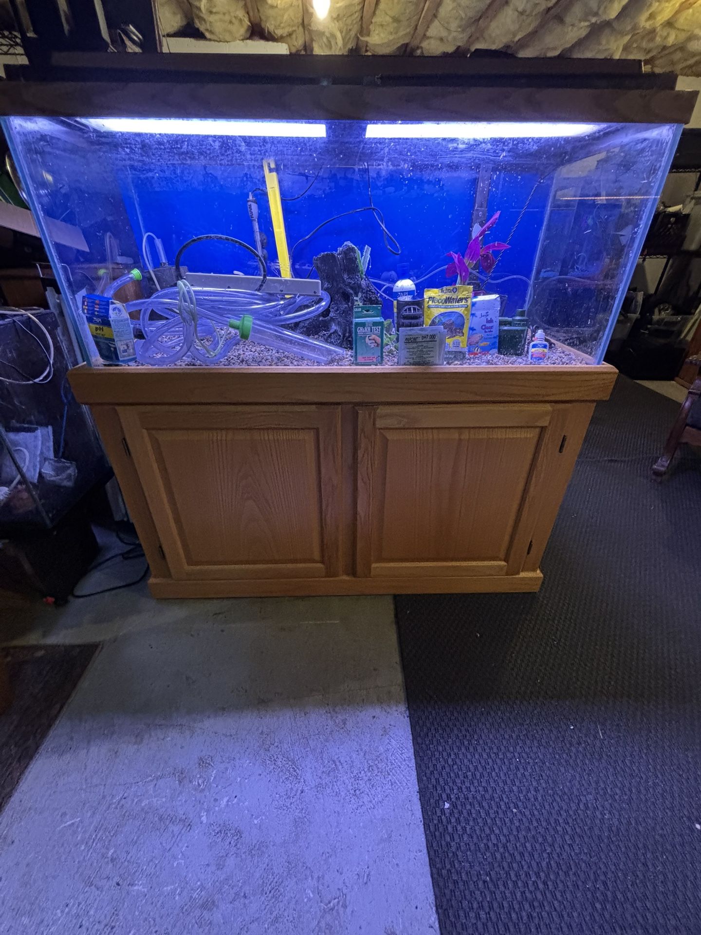 Complete 75 gallon aquarium and accessories