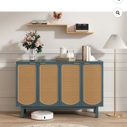 New in box HLR Durable Modern Credenzas & Sideboards, MDF Teal , yjj230027