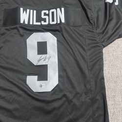 Tyree Wilson Autographed Signed Custom Jersey- Beckett Coa- Las Vegas Raiders