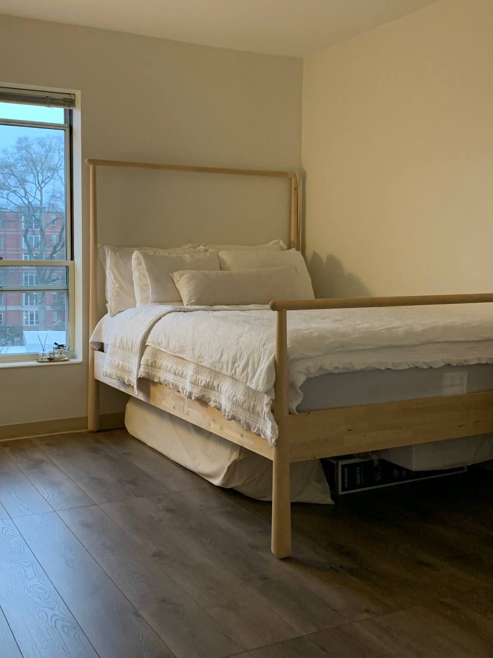 Queen Size Wooden Bed Frame – $50
