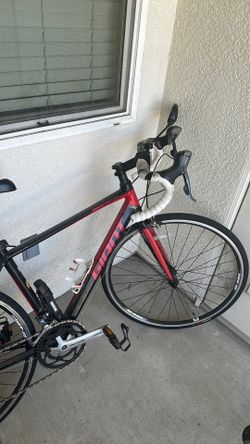 Red and black sports bike