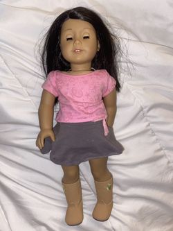 American girl doll and carrier