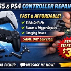 🎮 PS5 / PS4 Controller Repair – SAME DAY FIX 🎮