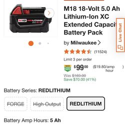 Milwaukee Battery 