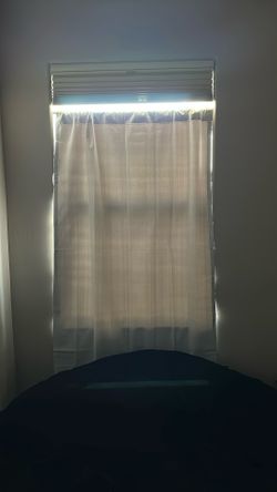Curtain And Curtain Rods Set