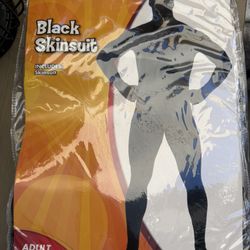 Black Skin Suit, Adult Size Large Costume