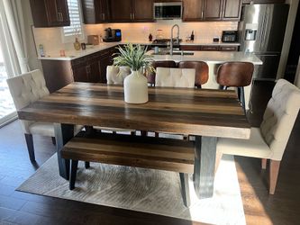 Dinning Table Set Table Chairs Bench