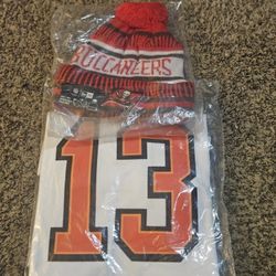 Nike NFL TAMPA BAY BUCCANEERS  M.E.#13 JERSEY &Tampa Bay Beanie 