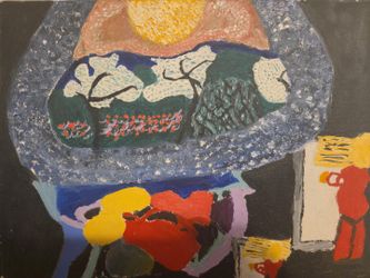 Original Hand-Painted Canvas – Art School Piece