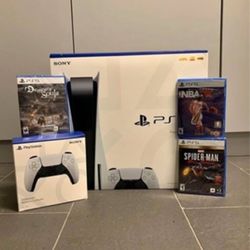 New Disc Version Console + 3 Games + 1 Controller 