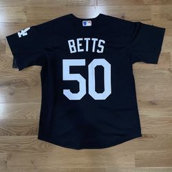 Dodgers Mookie Betts Black Jersey (Stitched) All Sizes 