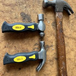 Assorted Hammers And Utility Knives 