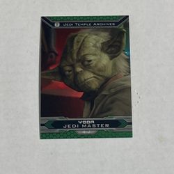 2015 Topps Chrome Star Wars Yoda Refractor