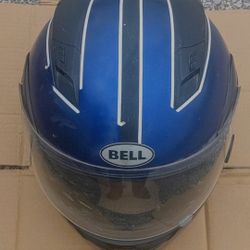 Bell Revolver EVO Motorcycle Helmet  - Blue/Black, Size Large, Original New $200, Sell USED