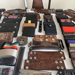 Lot Of Wallets, Belts 