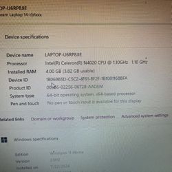 HP Laptop Computer 