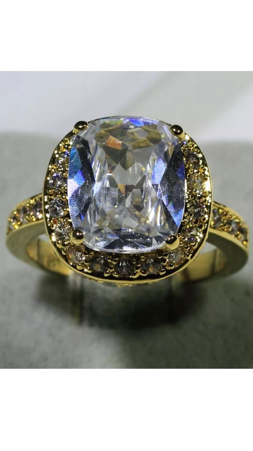 18k Gold Filled Engagement Ring Size 5,6
