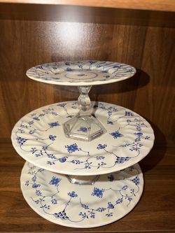 Vintage Myott Finlandia 3-Tier Cake Stand
