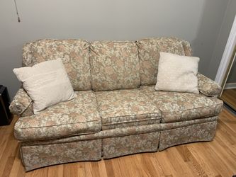 2 custom couches for sale - one with pull out bed