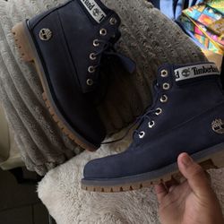 Blue Timberlands Boots 