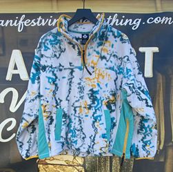 Outdoor x REI Co-Op Afro Mock Neck Fleece Pullover 1/4 Zip Pockets Mens L