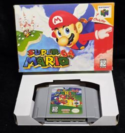 New Video Game US Version For Nintendo 64 SUPER 64 MARIO