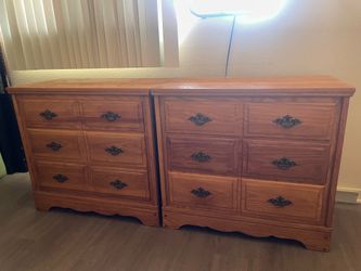 Set of solid wood dressers