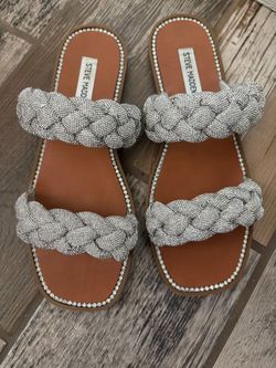 Steve Madden Silver rhinestone sandals