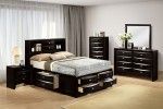 Brand  new black/gray/brown full size captain bedframe with 8 storage drawers