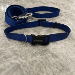 Dog Leash by Frisco And Collar For Large-XL Dog. Blue