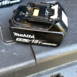 Used Makita Batteries 5.0 Ah 18v