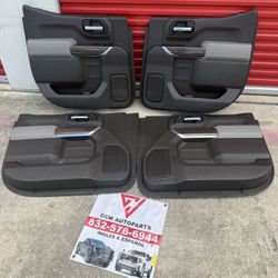 Chevrolet Silverado 2019 2020 2021 2022 interior side door panels crew cab 1500