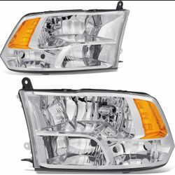#HL-RM09-Q-AMCH Headlight Assembly Replacement for 2009-2018 Dodge Ram 1500/2500/3500 pickup truck $50