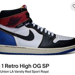 Jordan 1 Union LA Fragment Size 11.5