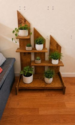 New Wood Plant Stand